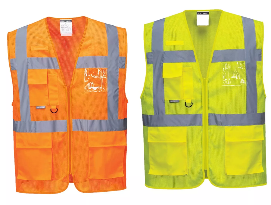 GILET DE CHANTIER HV MULTIPOCHES