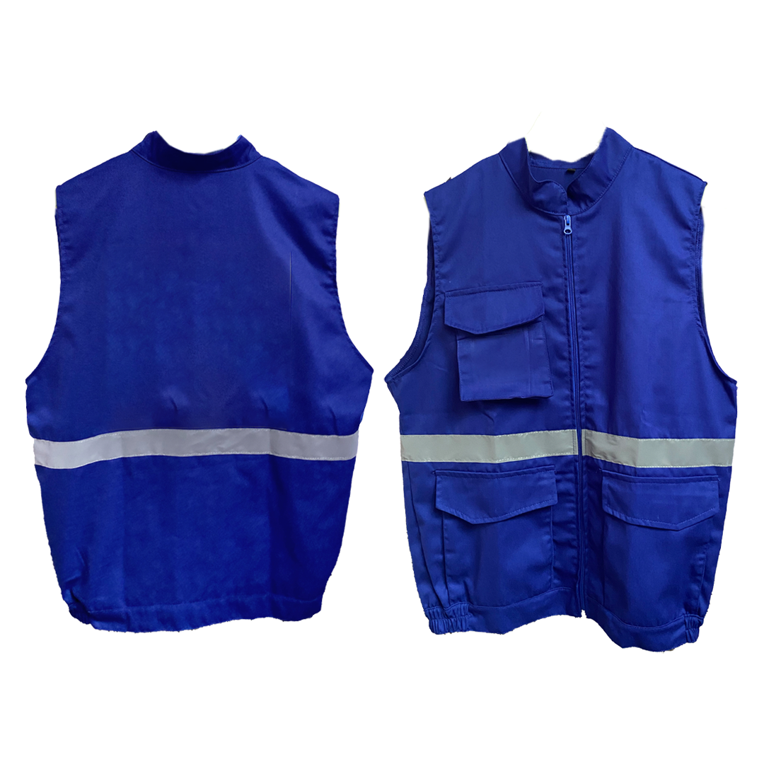 GILET MULTIPOCHES DE TRAVAIL HV